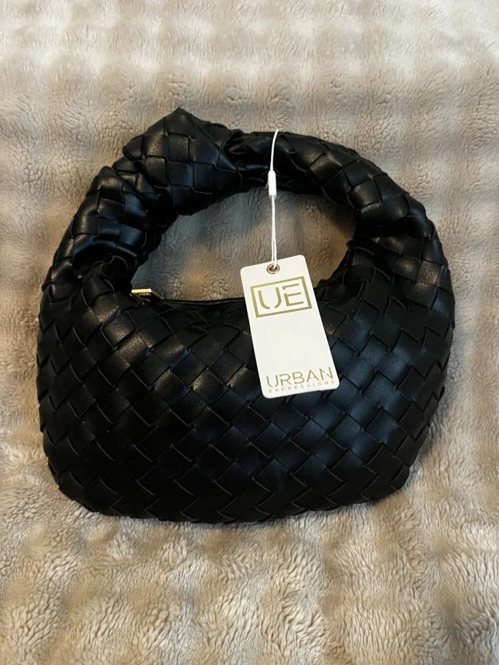 Urban Expressions Hobo Bag Knotted Strap mini Brand New Boho Chic Vegan Leather